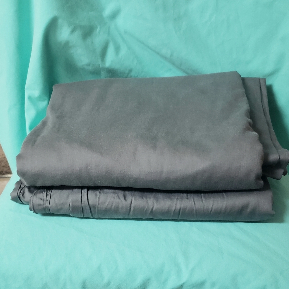 Vintage Lauren Ralph Lauren Queen100% Cotton Sheets Set (Fitted + Flat) Graphite